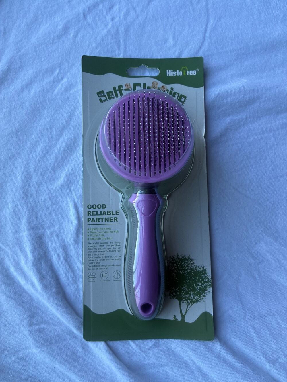 Dog Brush - Self Cleaning for Cat Puppy Pet Hair Remover Grooming Comb Brushing